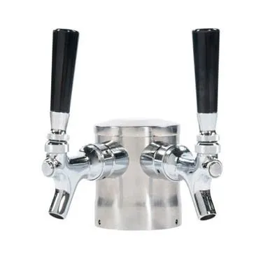 Beverage Air 406-057A Double Faucet Adapter, Tap Only, Brass, 2" Thread, 2.5" Length, Install for Bar