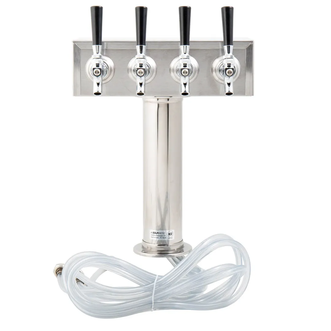 Beverage Air 406-064A 4 Tap Draft Beer / Wine Dispensing Tower w/ (1) 3" Tower