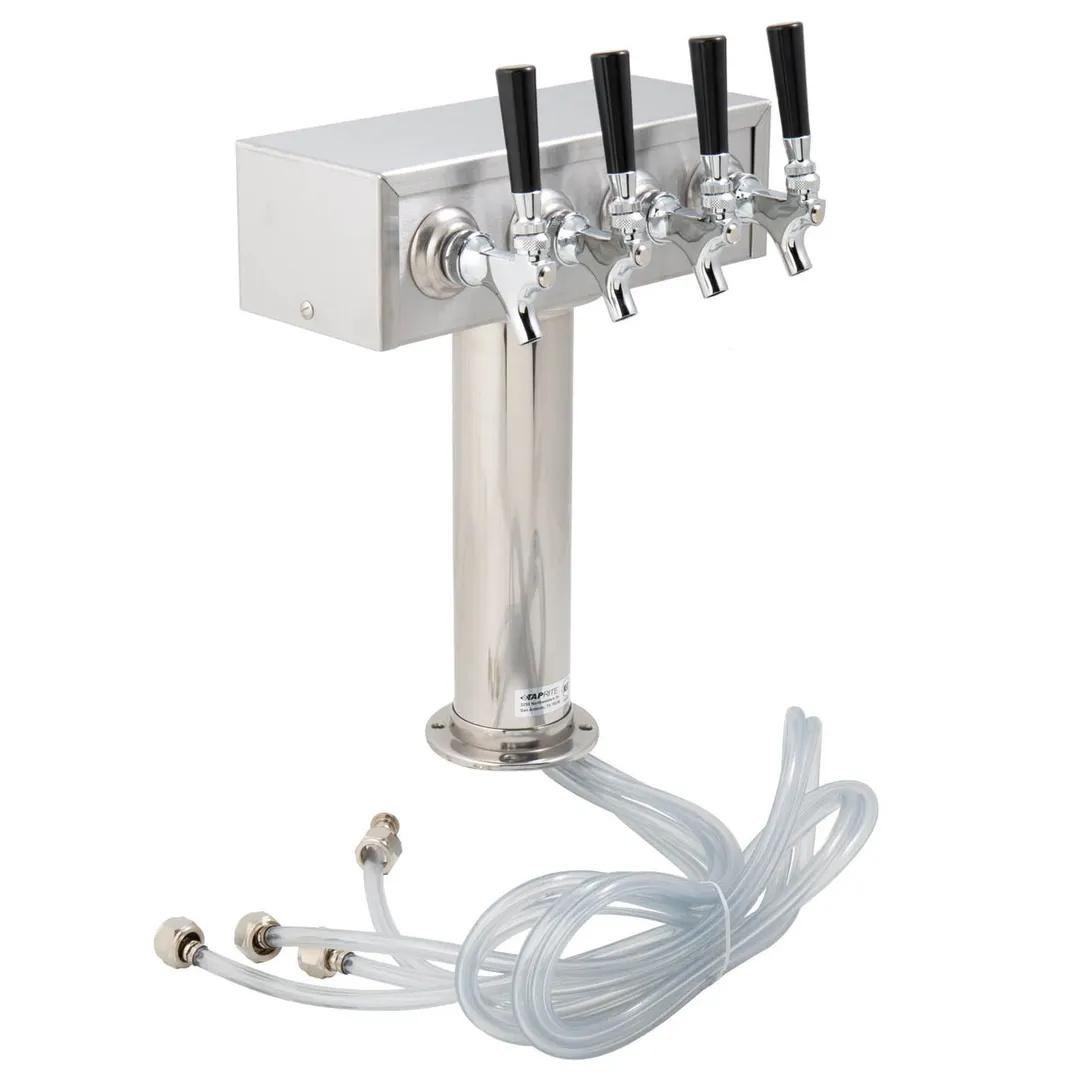 Beverage Air 406-064A 4 Tap Draft Beer / Wine Dispensing Tower w/ (1) 3" Tower