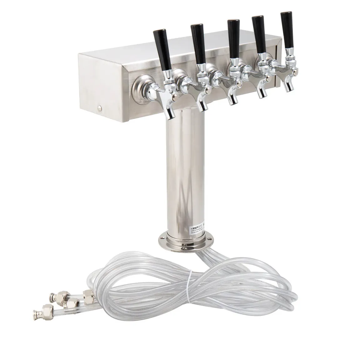 Beverage Air 406-075A 5 Tap Draft Beer / Wine Dispensing Tower w/ (1) 3" Tower