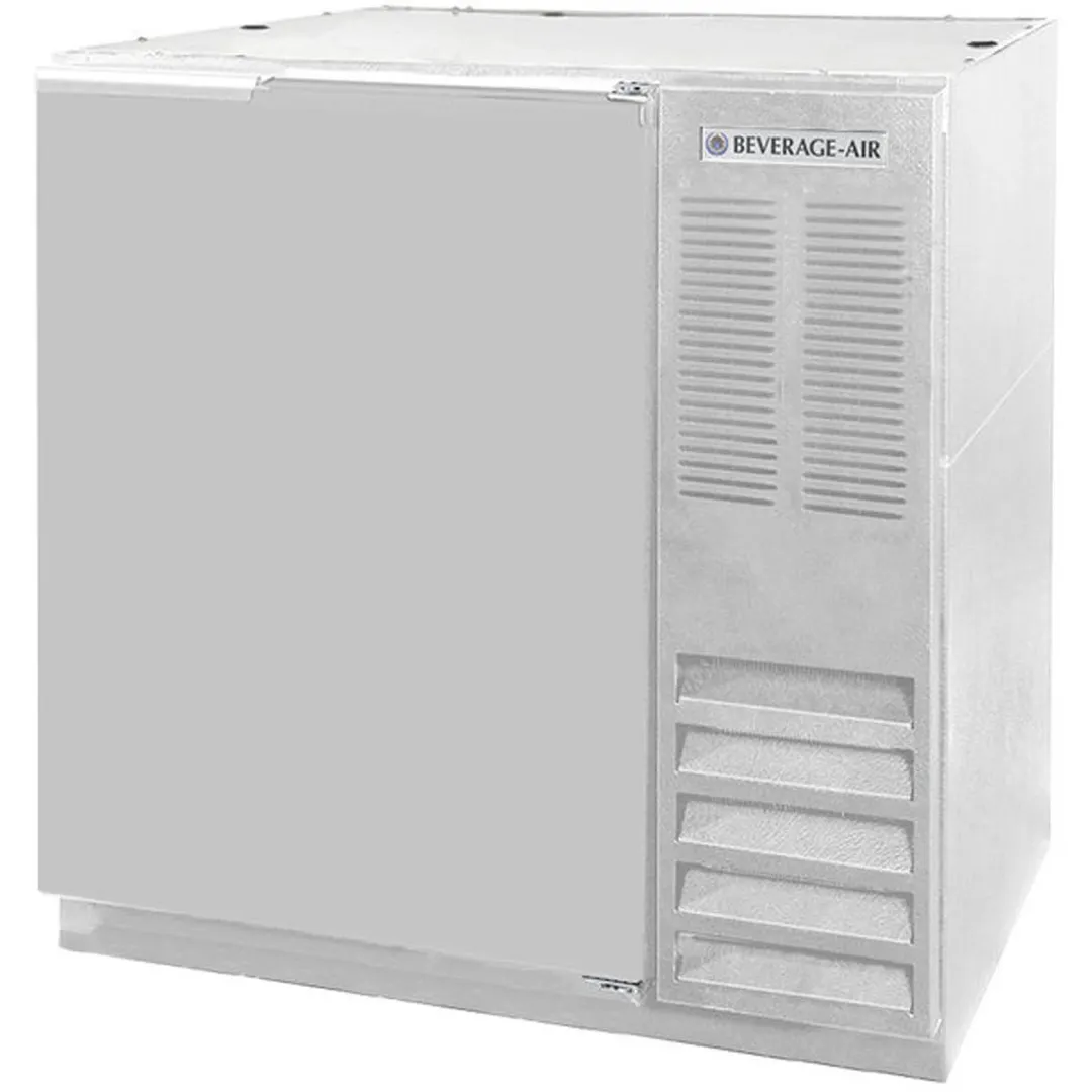 Beverage Air BB36HC-1-F-S 36" 1 Section Black Back Bar Cooler with Solid Door