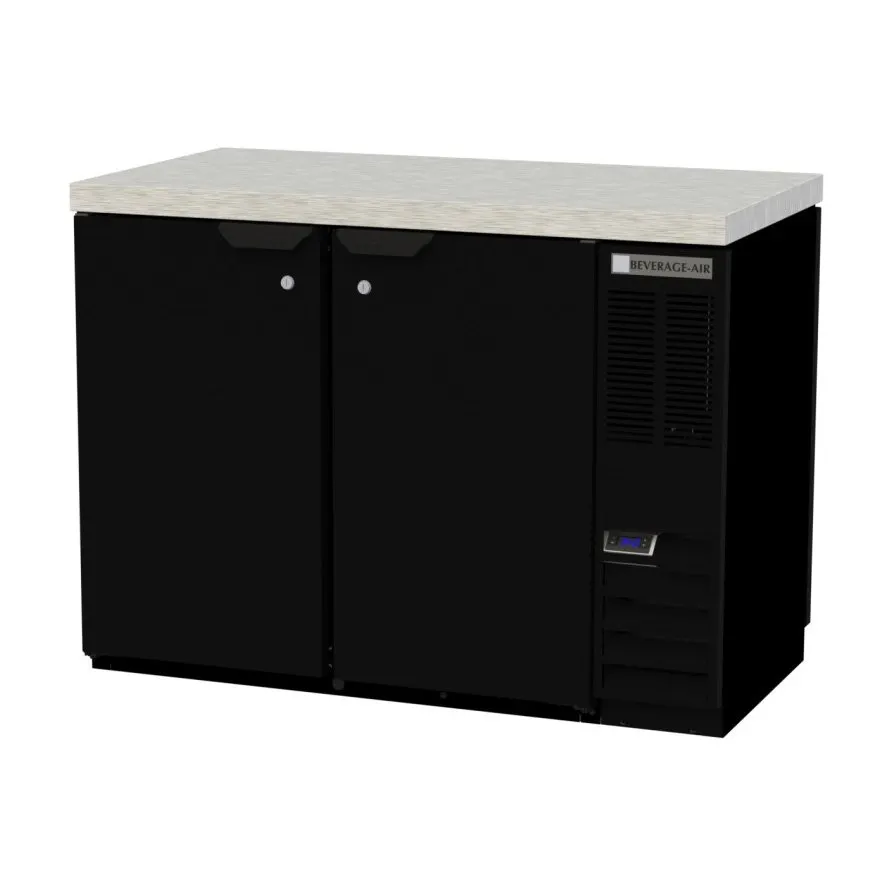 Beverage Air BB48HC-1-F-PT-B-27 48" Two Section Pass-Thru Back Bar Cooler