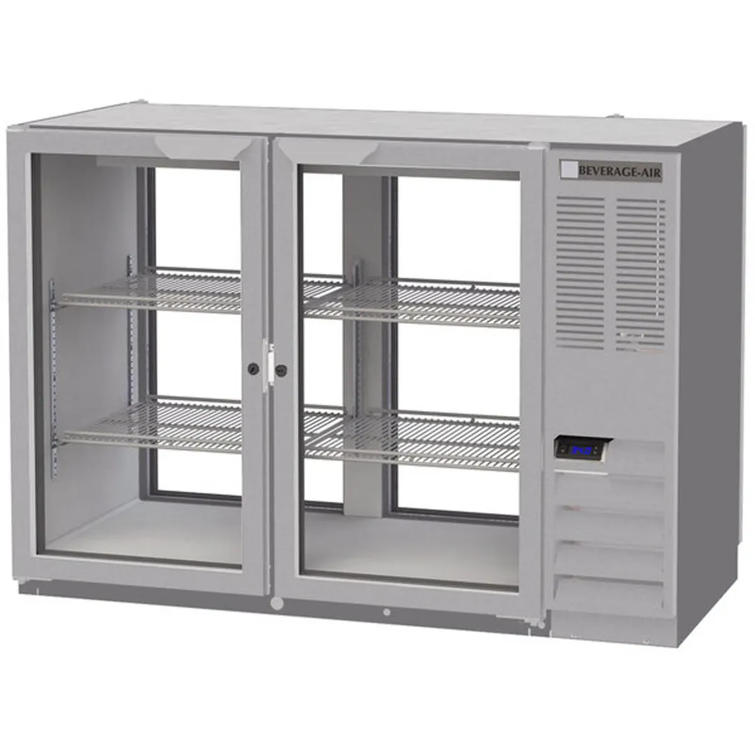 Beverage Air BB48HC-1-FG-PT-S 48" Two Section Pass-Thru Back Bar Cooler