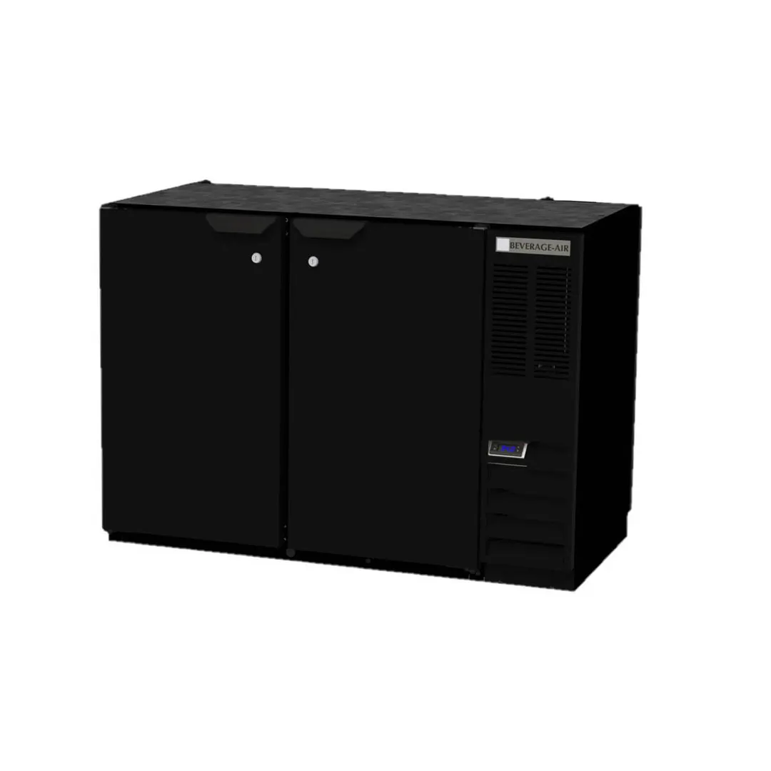 Beverage Air BB48HC-1-PT-B 48" Pass-Thru Solid Door Back Bar Refrigerator