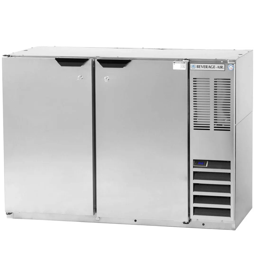 Beverage Air BB48HC-1-PT-S 48" Pass-Thru Solid Door Back Bar Refrigerator