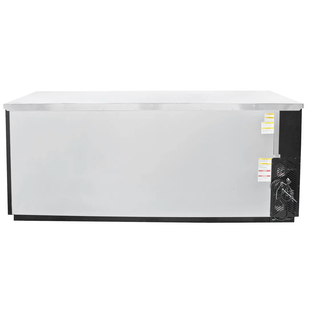 Beverage Air BB94HC-1-G-B 95" Three Section Back Bar Cooler with Glass Door, 37.82 cu. ft.