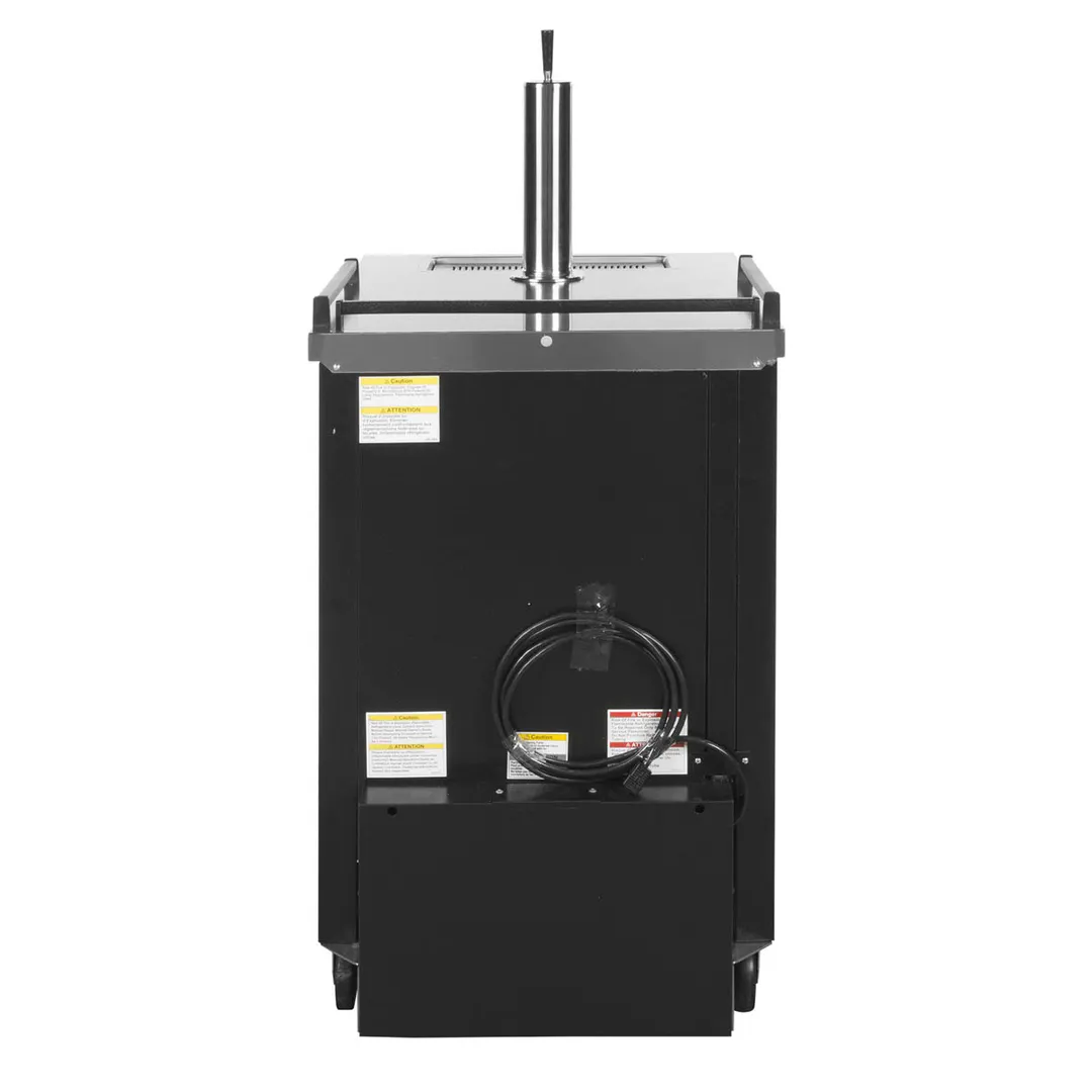 Beverage Air BM23HC-B 24" Beer Cooler 7.66 Cu Ft Black 1‑Keg 1‑Col 3" Faucet 1/6 HP 4" Casters USA