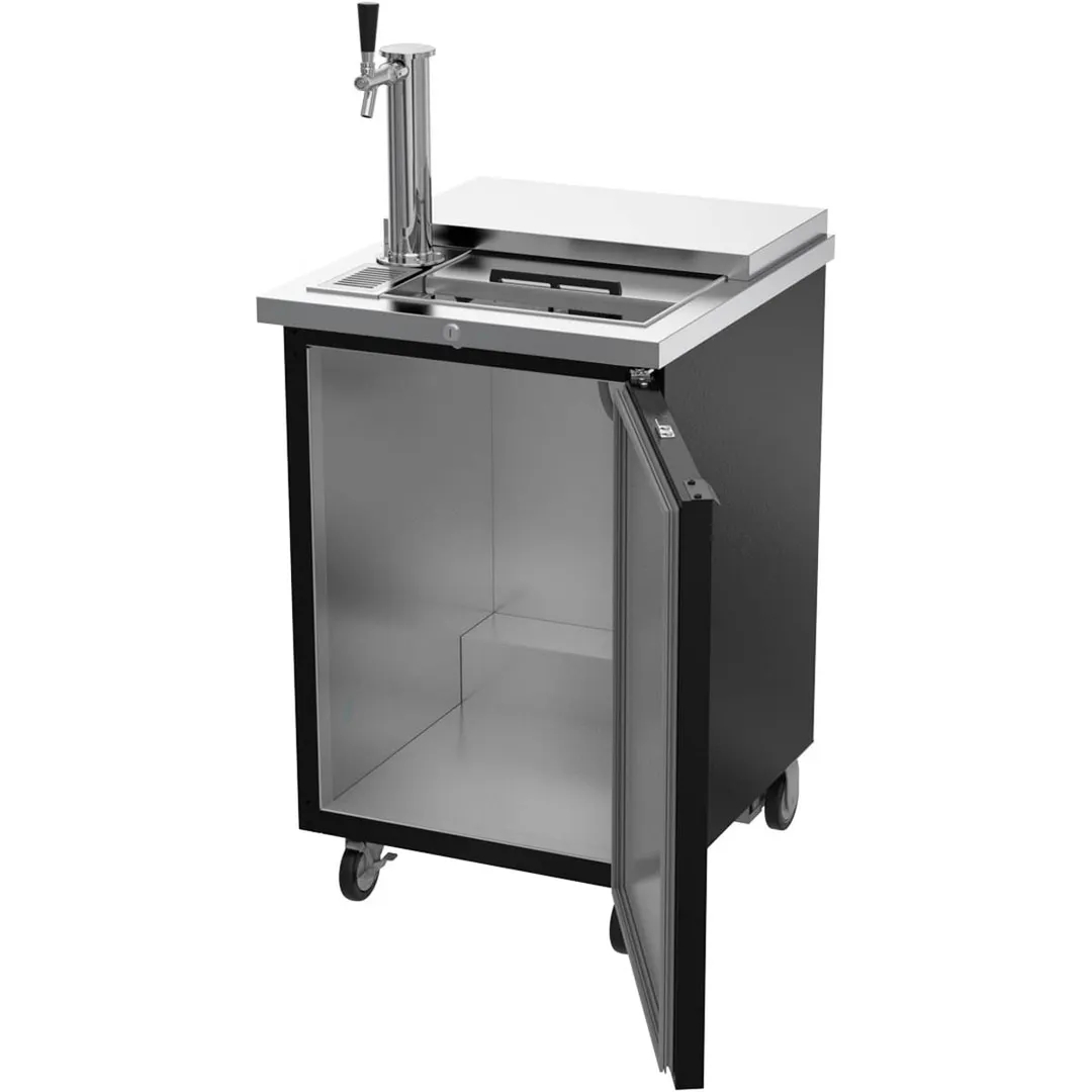 Beverage Air BM23HC-C-B 24" Draft Beer Cooler w/ 1 Keg, 7.66 cu. ft., 1 Single-Tap Tower