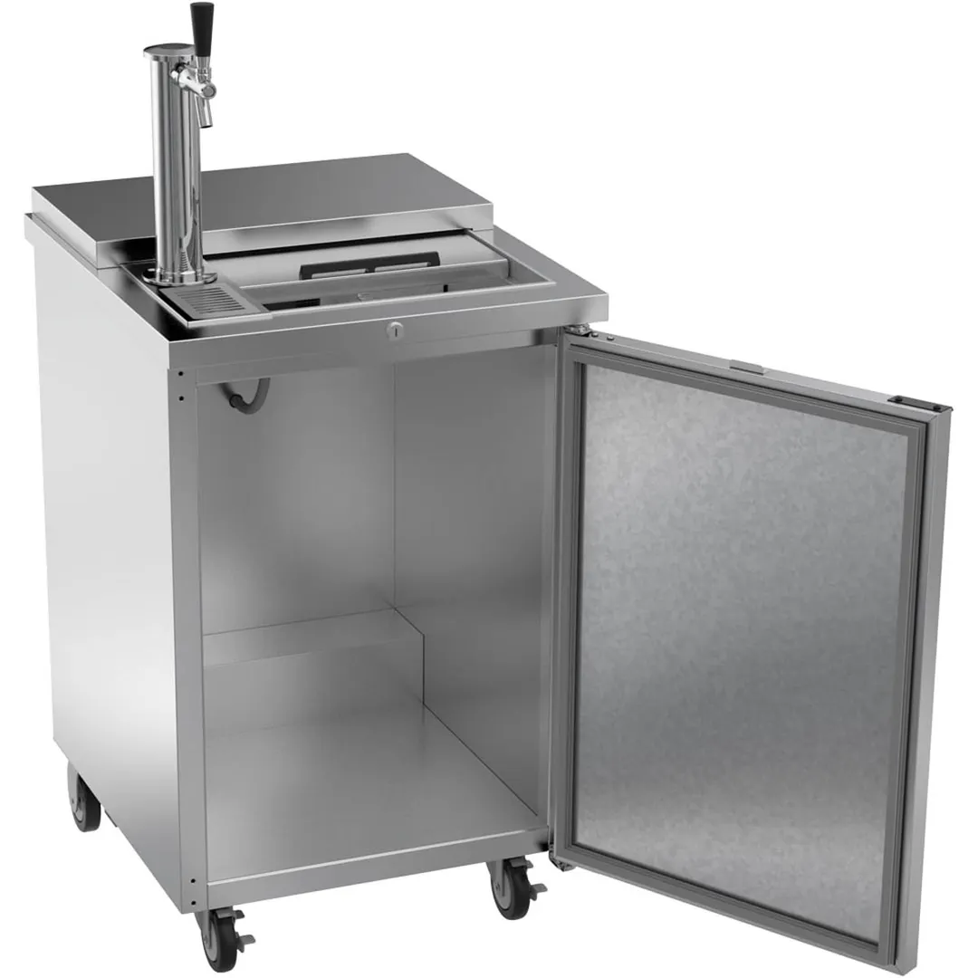 Beverage Air BM23HC-C-S 24" Draft Beer Cooler w/ 1 Keg, 7.66 cu. ft., 1 Single-Tap Tower