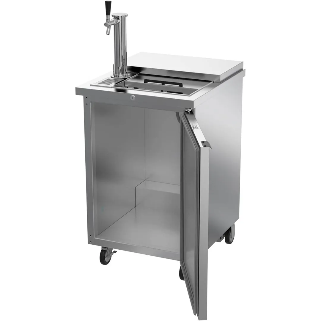 Beverage Air BM23HC-C-S 24" Draft Beer Cooler w/ 1 Keg, 7.66 cu. ft., 1 Single-Tap Tower