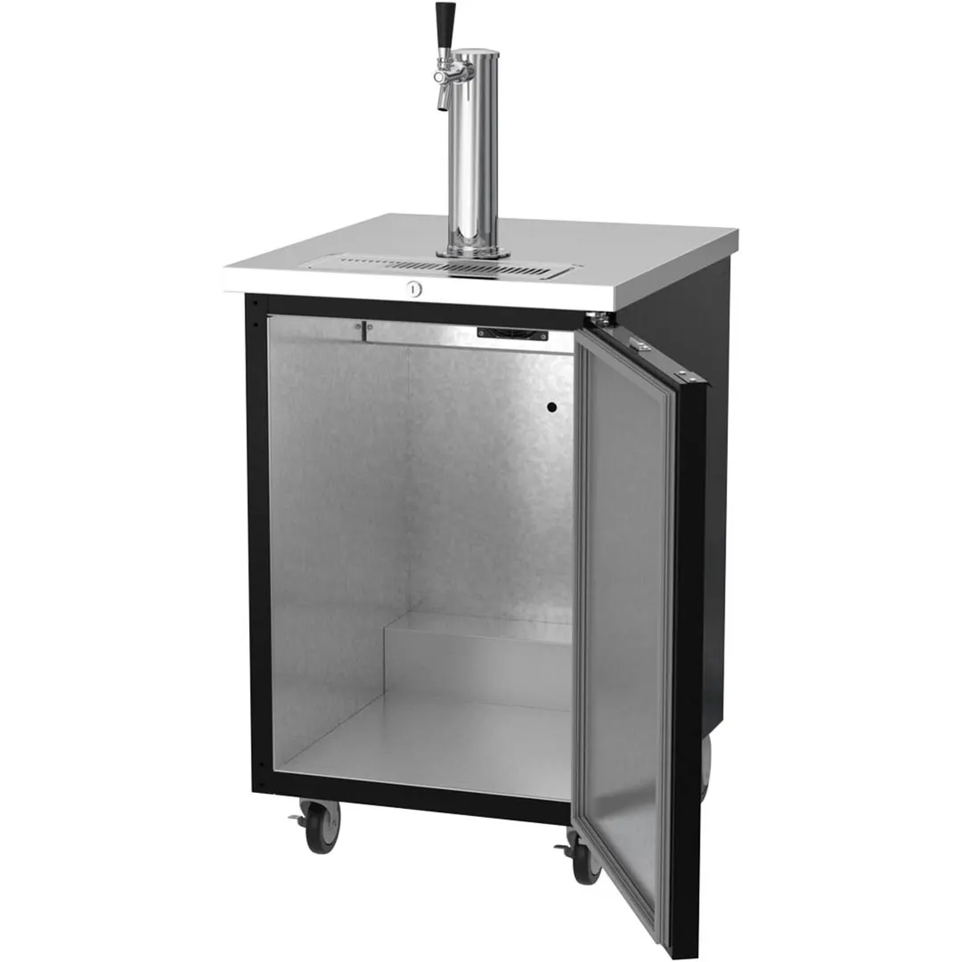 Beverage Air DD24HC-1-B 24" Draft Beer Cooler w/ 1 Keg, 7.66 cu. ft., 1 Single-Tap Tower