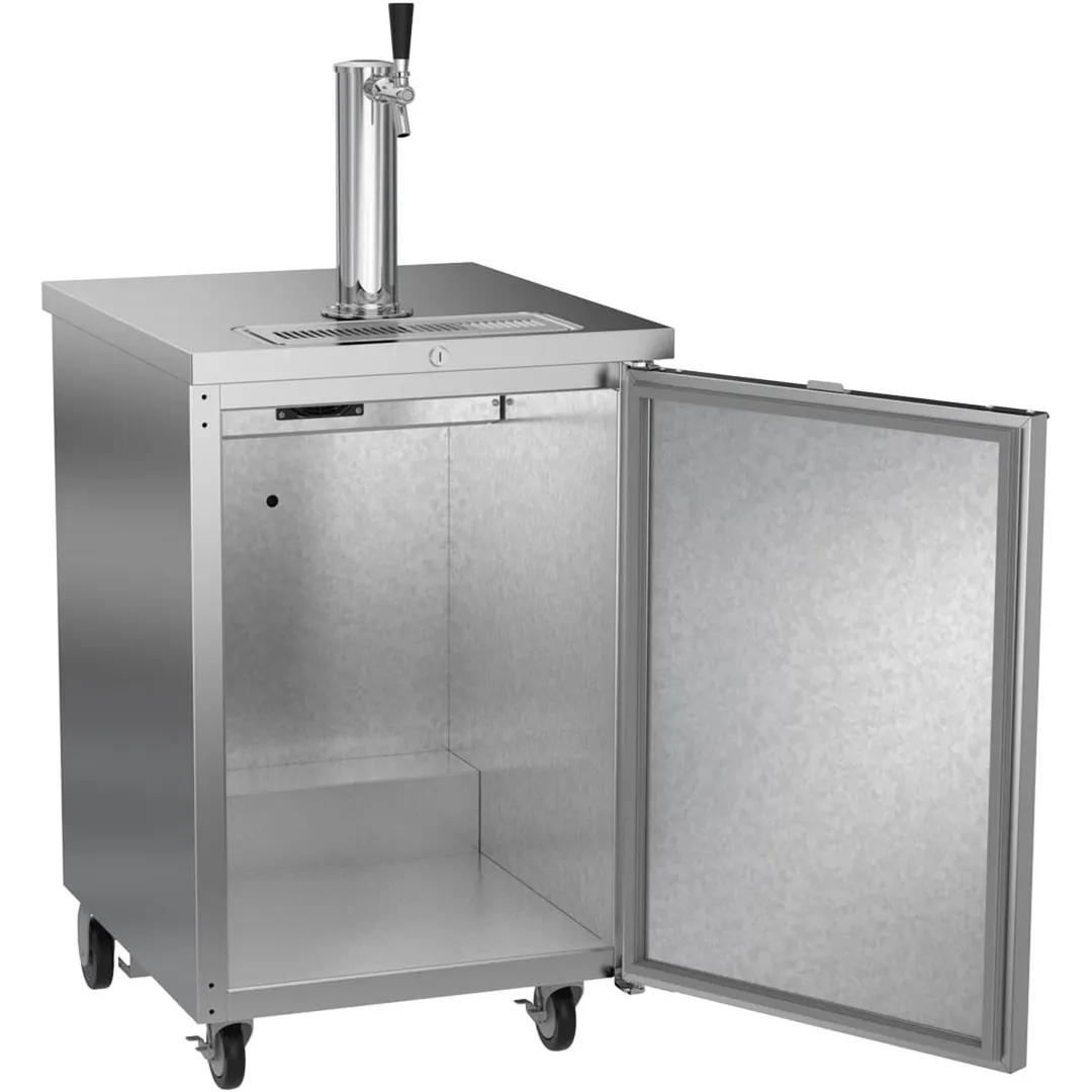 Beverage Air DD24HC-1-S 24" Draft Beer Cooler w/ 1 Keg, 7.66 cu. ft., 1 Single-Tap Tower
