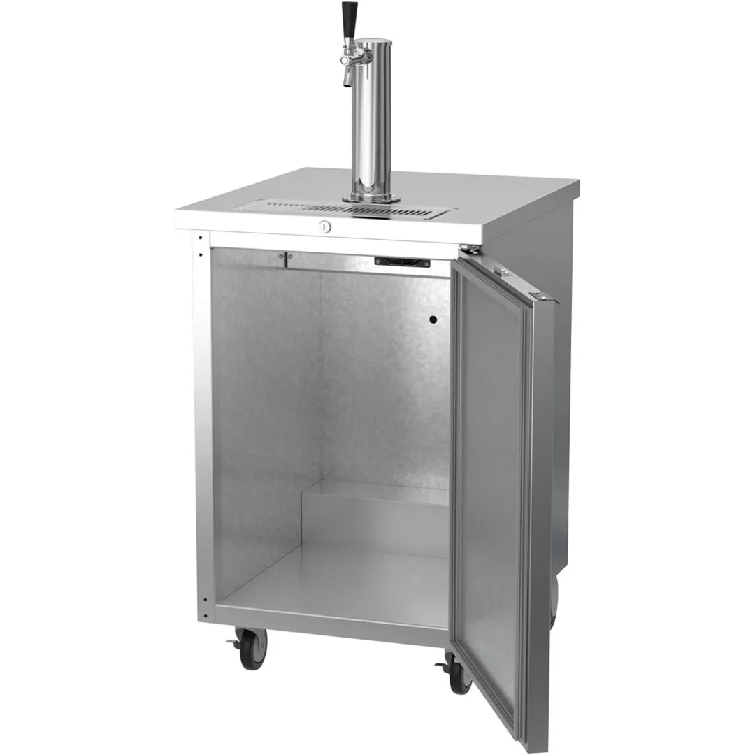 Beverage Air DD24HC-1-S 24" Draft Beer Cooler w/ 1 Keg, 7.66 cu. ft., 1 Single-Tap Tower
