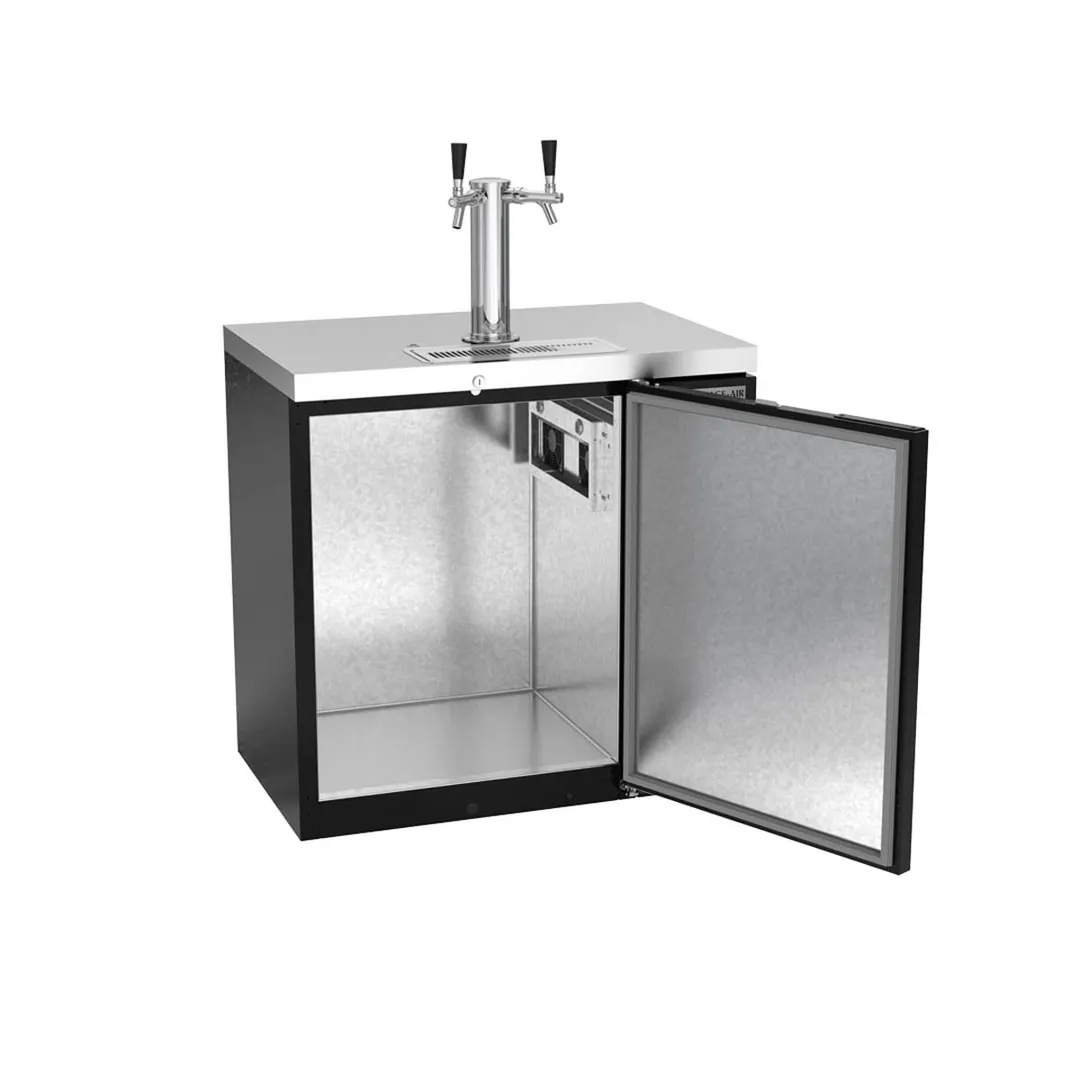 Beverage Air DD36HC-1-B 36" Draft Beer Cooler w/ 1 Keg, 8.31 cu. ft., 1 Dual-Tap Tower