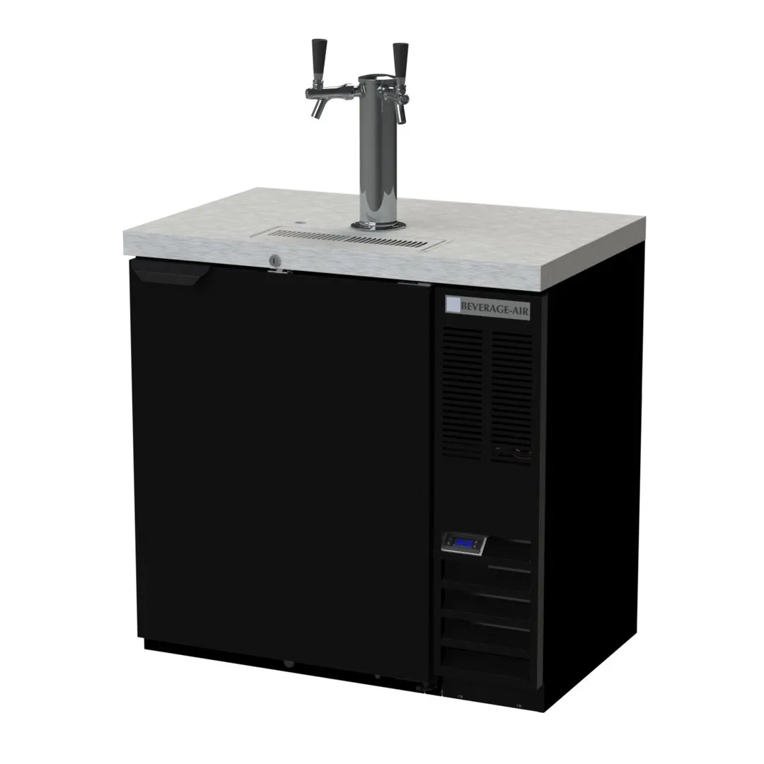 Beverage Air DD36HC-1-B 36" Draft Beer Cooler w/ 1 Keg, 8.31 cu. ft., 1 Dual-Tap Tower
