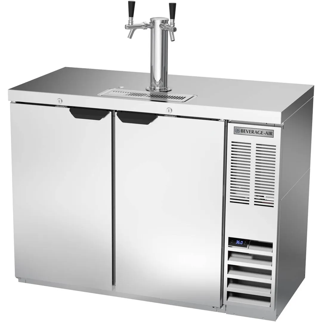 Beverage Air DD48HC-1-S 48" Draft Beer Cooler w/ 2 Kegs, 12.4 cu. ft., 1 Dual-Tap Tower