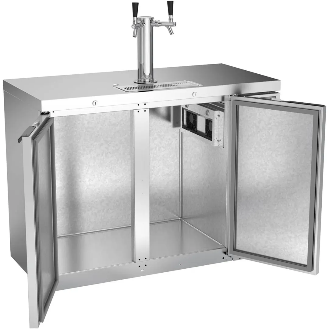 Beverage Air DD48HC-1-S 48" Draft Beer Cooler w/ 2 Kegs, 12.4 cu. ft., 1 Dual-Tap Tower