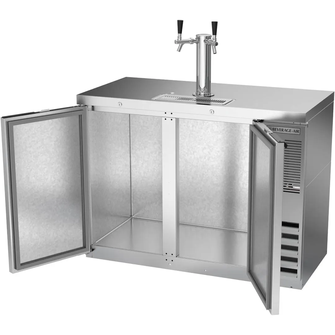 Beverage Air DD48HC-1-S 48" Draft Beer Cooler w/ 2 Kegs, 12.4 cu. ft., 1 Dual-Tap Tower