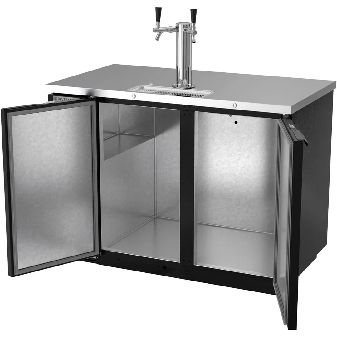 Beverage Air DD50HC-1-B 50" Draft Beer Cooler w/ 2 Kegs, 17.86 cu. ft., 1 Dual-Tap Tower