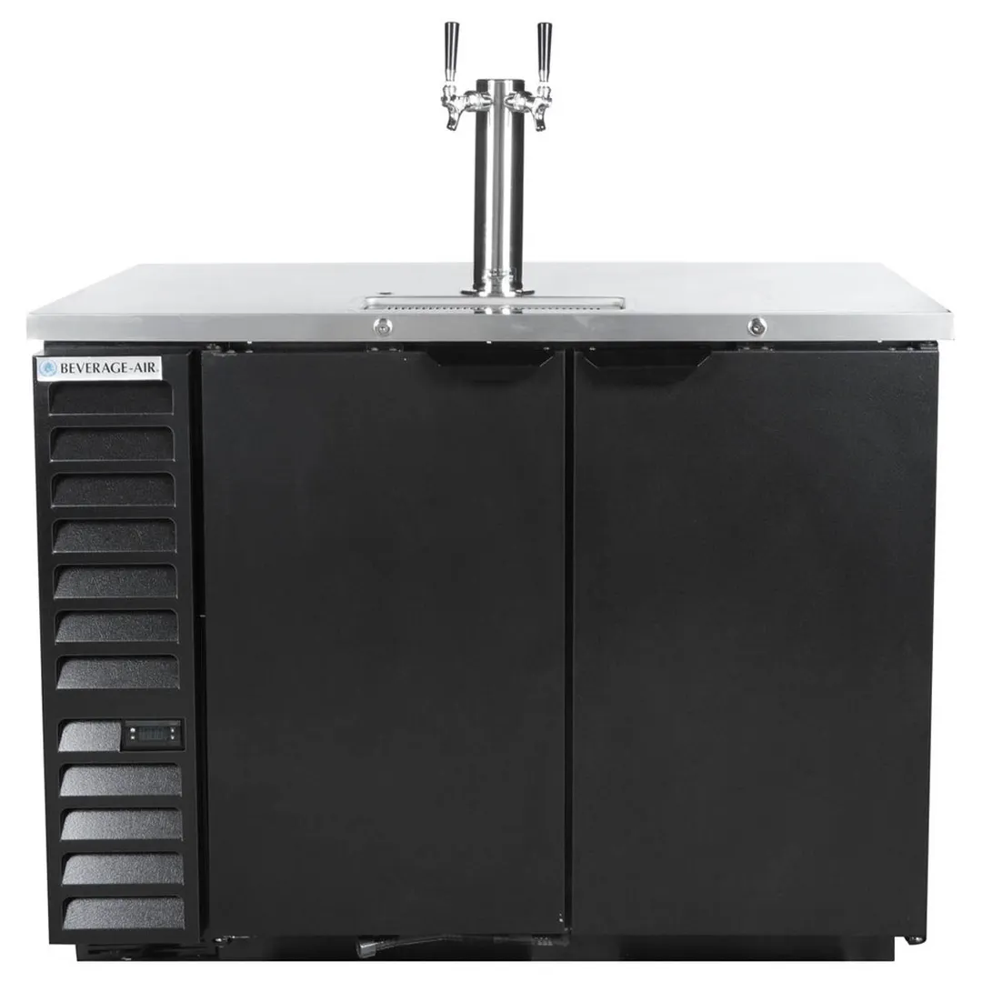Beverage Air DD50HC-1-B 50" Draft Beer Cooler w/ 2 Kegs, 17.86 cu. ft., 1 Dual-Tap Tower