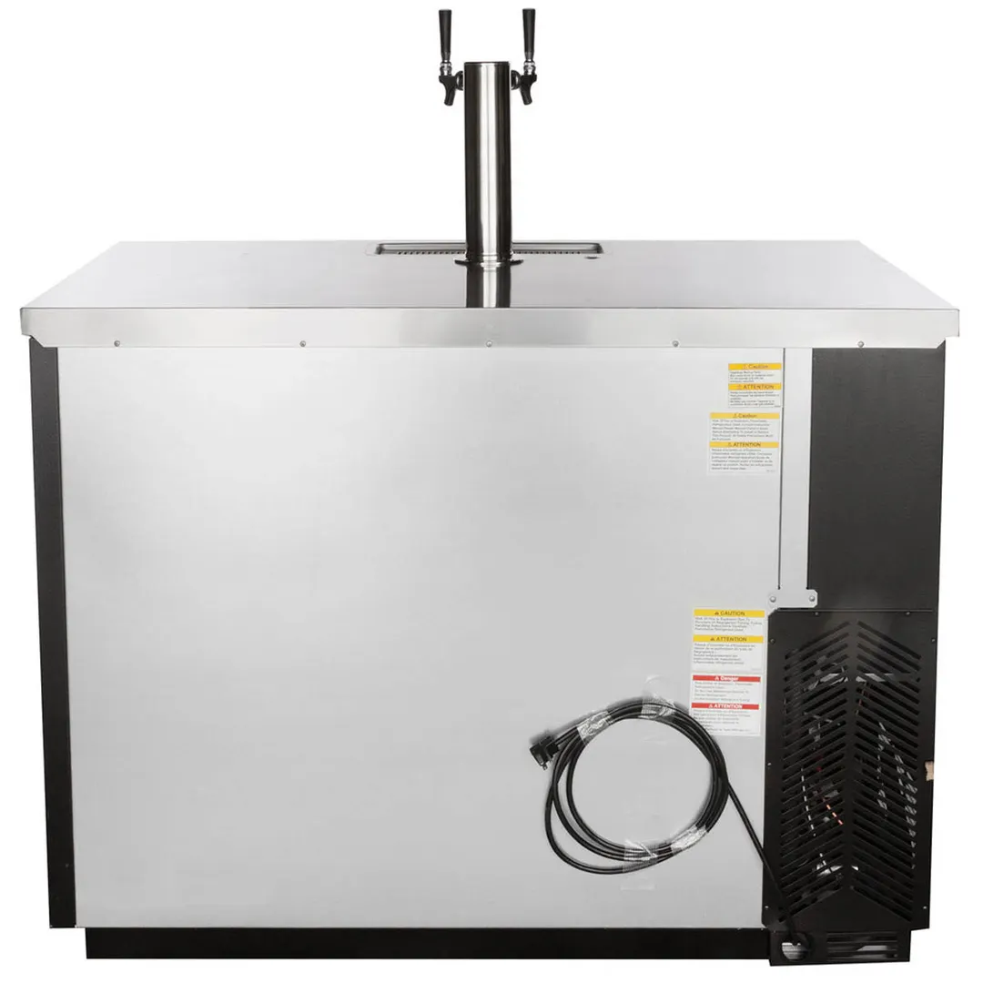 Beverage Air DD50HC-1-B 50" Draft Beer Cooler w/ 2 Kegs, 17.86 cu. ft., 1 Dual-Tap Tower