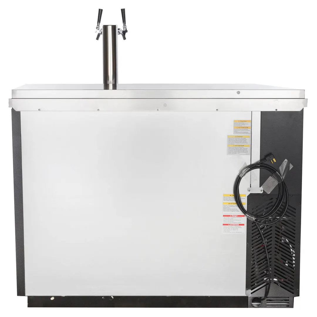 Beverage Air DD50HC-1-C-B 50" 1 Column Draft Beer Cooler, 2 Keg, 17.86 cu. ft.