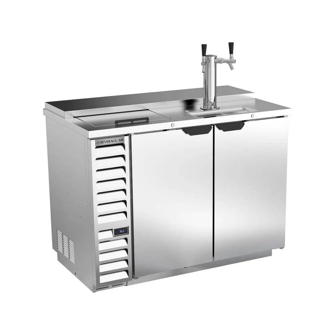 Beverage Air DD50HC-1-C-S 50" Draft Beer Cooler w/ 2 Kegs, 17.86 cu. ft., 1 Dual-Tap Tower