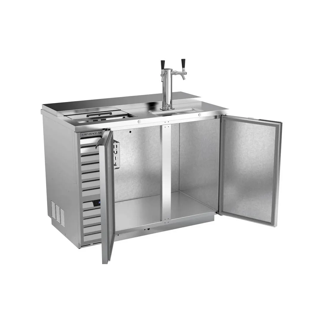 Beverage Air DD50HC-1-C-S 50" Draft Beer Cooler w/ 2 Kegs, 17.86 cu. ft., 1 Dual-Tap Tower