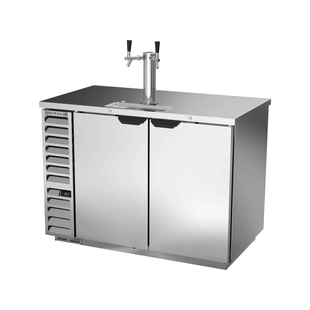 Beverage Air DD50HC-1-S 50" Draft Beer Cooler w/ 2 Kegs, 17.86 cu. ft., 1 Dual-Tap Tower