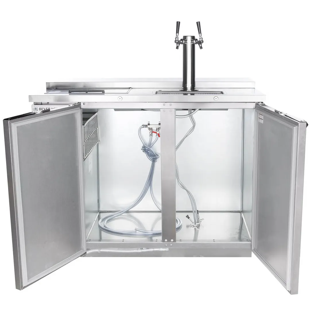 Beverage Air DD50HC-1-S 50" Draft Beer Cooler w/ 2 Kegs, 17.86 cu. ft., 1 Dual-Tap Tower