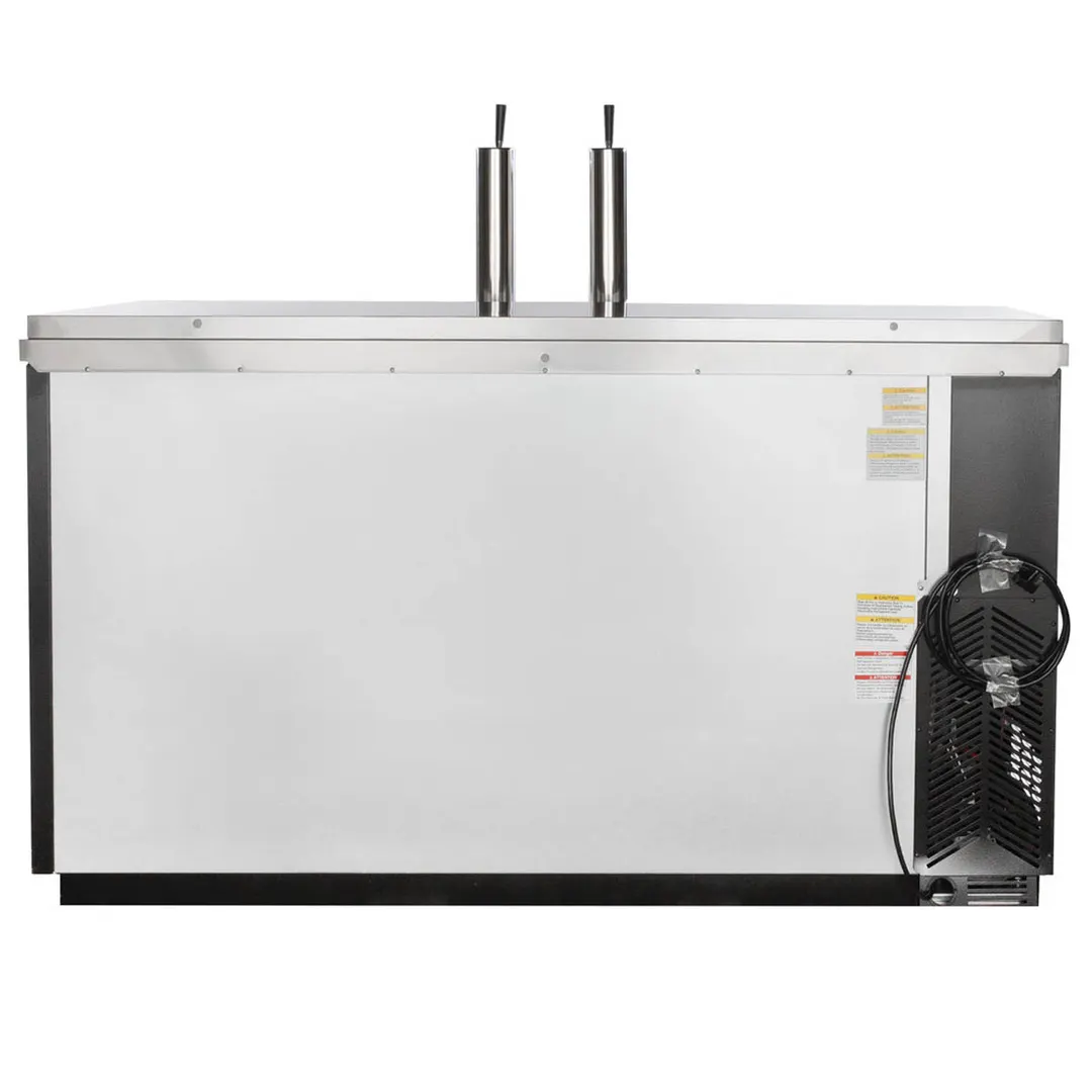 Beverage Air DD68HC-1-C-B 69" Draft Beer Cooler w/ 3 Kegs, 25.93 cu. ft., 2 Single-Tap Towers