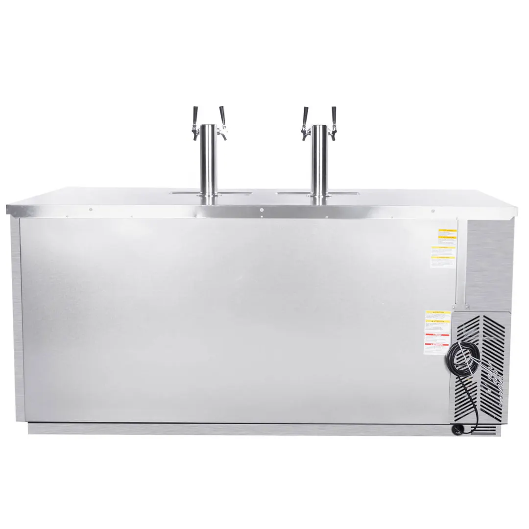Beverage Air DD72HC-1-S 72" Draft Beer Cooler w/ 3 Kegs, 19.95 cu. ft., 2 Dual-Tap Towers