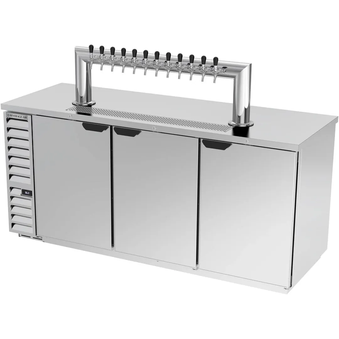 Beverage Air DD78HC-1-S-12T 79" Draft Beer Cooler w/ 4 Kegs, 33.59 cu. ft., 12 Taps