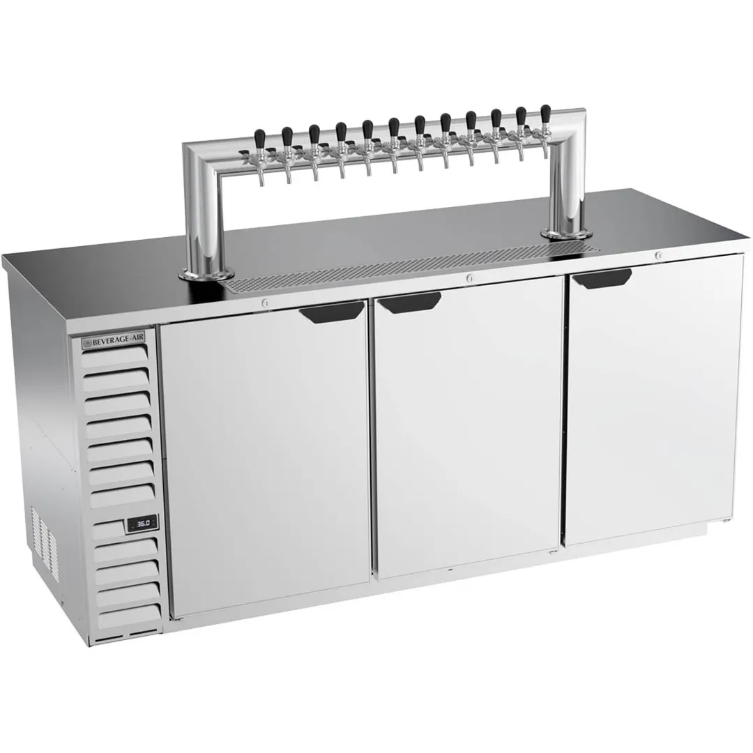 Beverage Air DD78HC-1-S-12T 79" Draft Beer Cooler w/ 4 Kegs, 33.59 cu. ft., 12 Taps