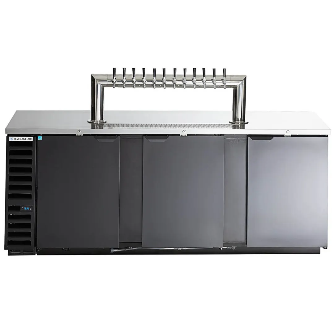 Beverage Air DD94HC-1-B-12T 95" Draft Beer Cooler w/ 5 Kegs, 37.82 cu. ft., 12 Taps