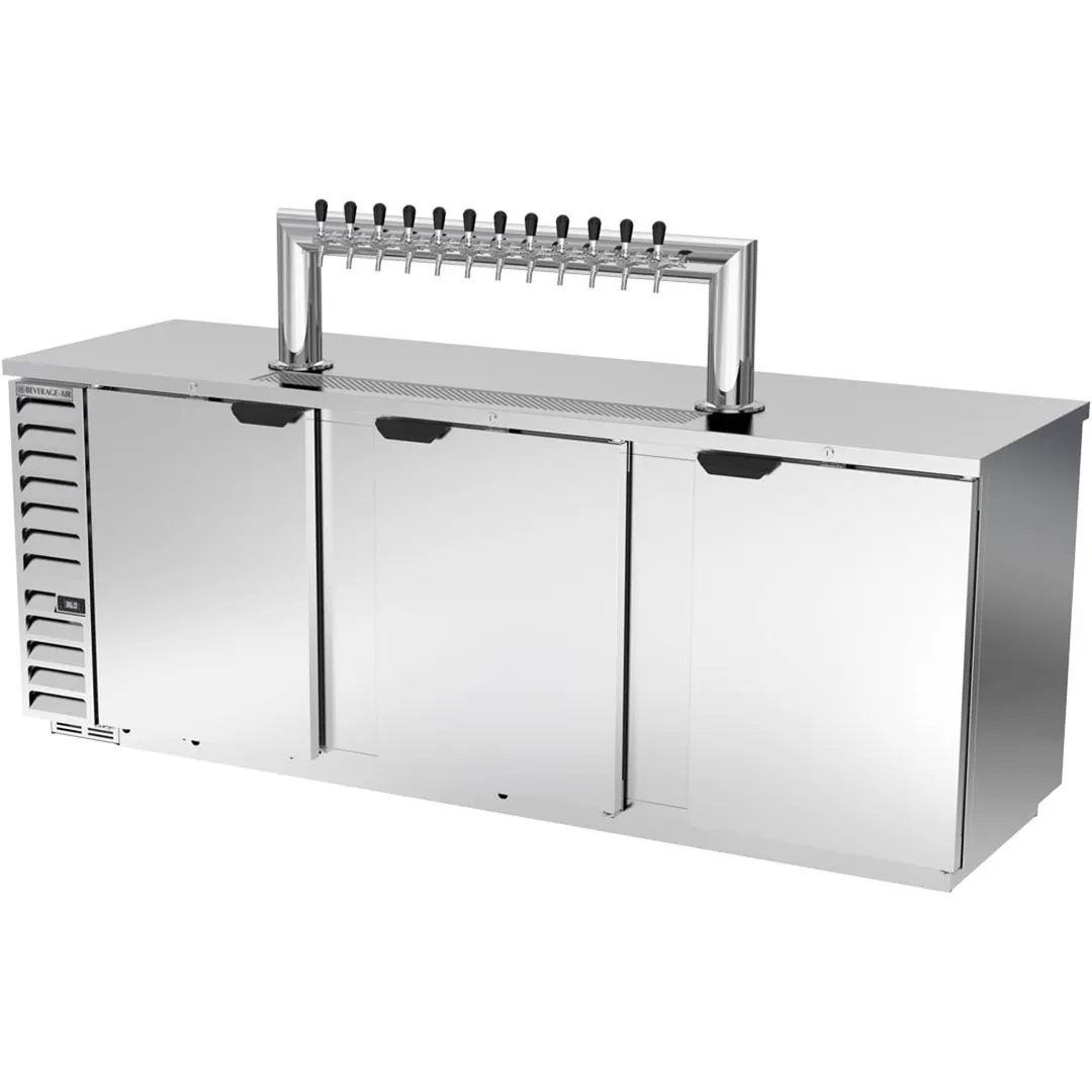 Beverage Air DD94HC-1-S-12T 95" Draft Beer Cooler w/ 5 Kegs, 37.82 cu. ft., 12 Taps