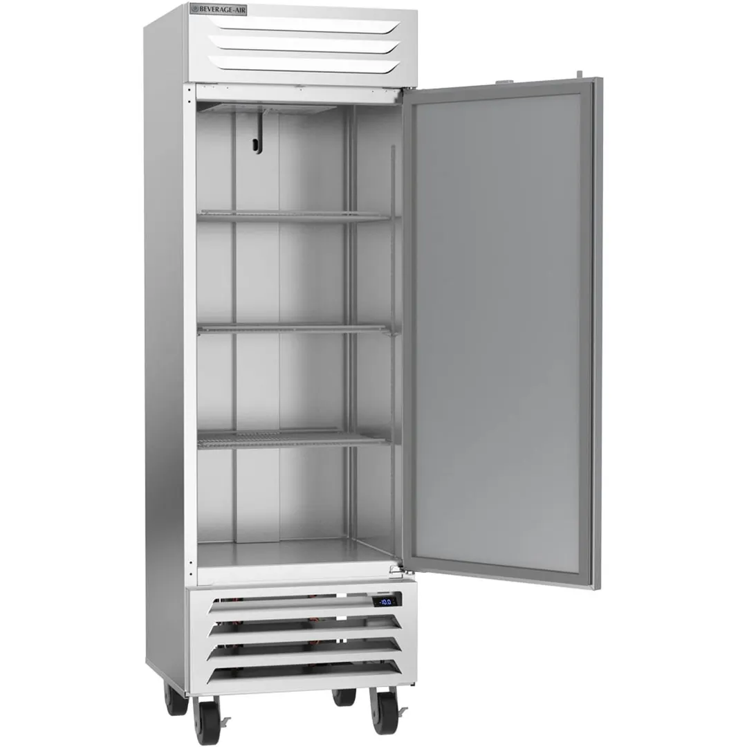 Beverage Air FB12HC-1S 24" 1-Solid Door Reach-In Freezer, Bottom Mount, 11.9 cu. ft., Stainless Steel Front