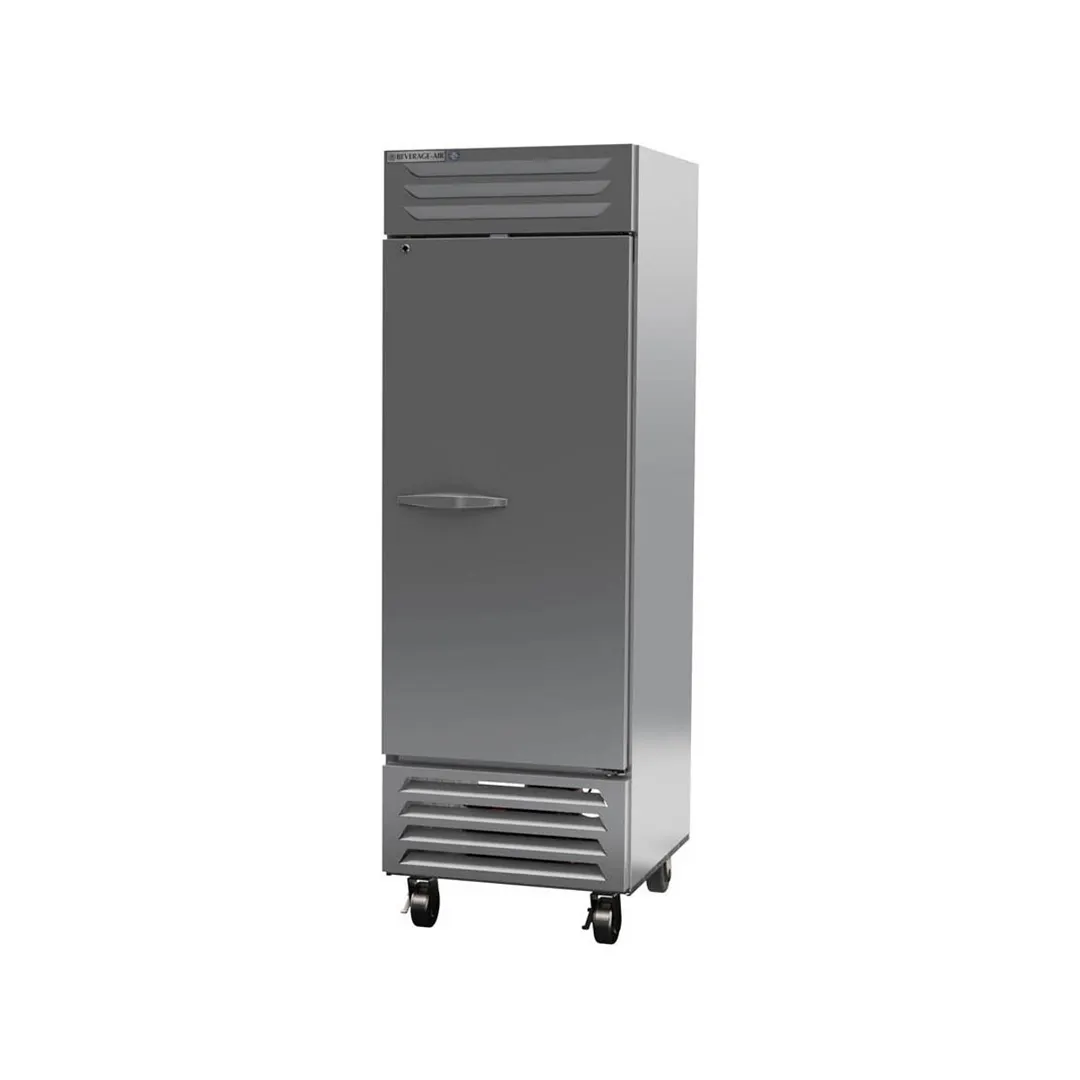 Beverage Air FB23HC-1S 27-1/4" 1-Solid Door Reach-In Freezer, Bottom Mount, 23.32 cu. ft., Stainless Steel Front
