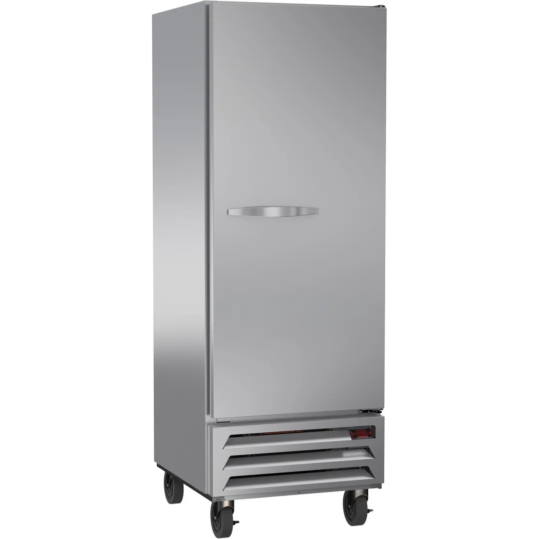Beverage Air HBR12HC-1 24" 1-Section Reach-In Refrigerator w/ Solid Full Door, Bottom Mount, 1/6 hp, 12 cu. ft.