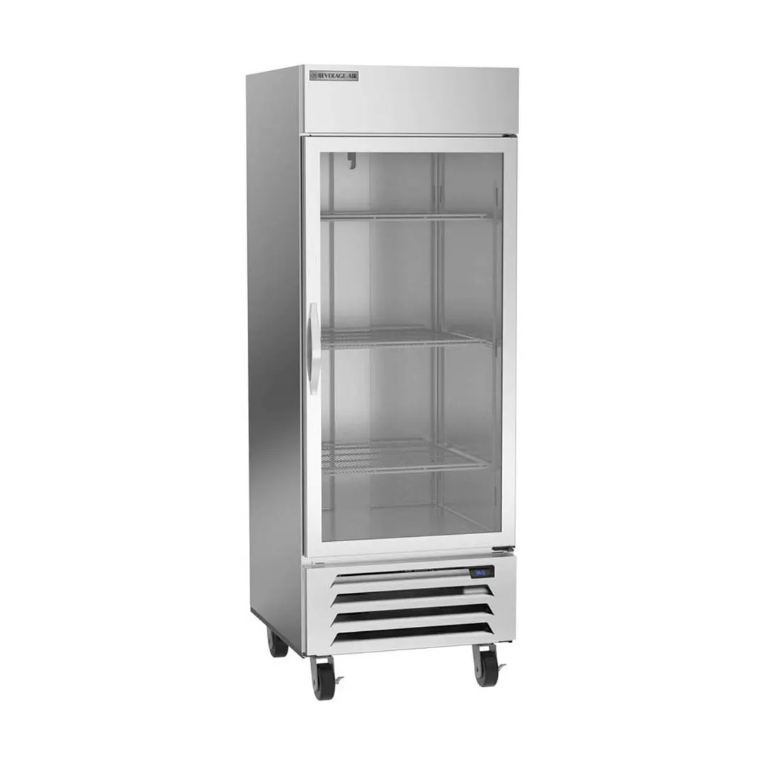 Beverage Air HBR27HC-1-G, 30" 1-Section Reach-In Refrigerator w/ Glass Full Door, Bottom Mount, 1/4 hp, 26 cu. ft.