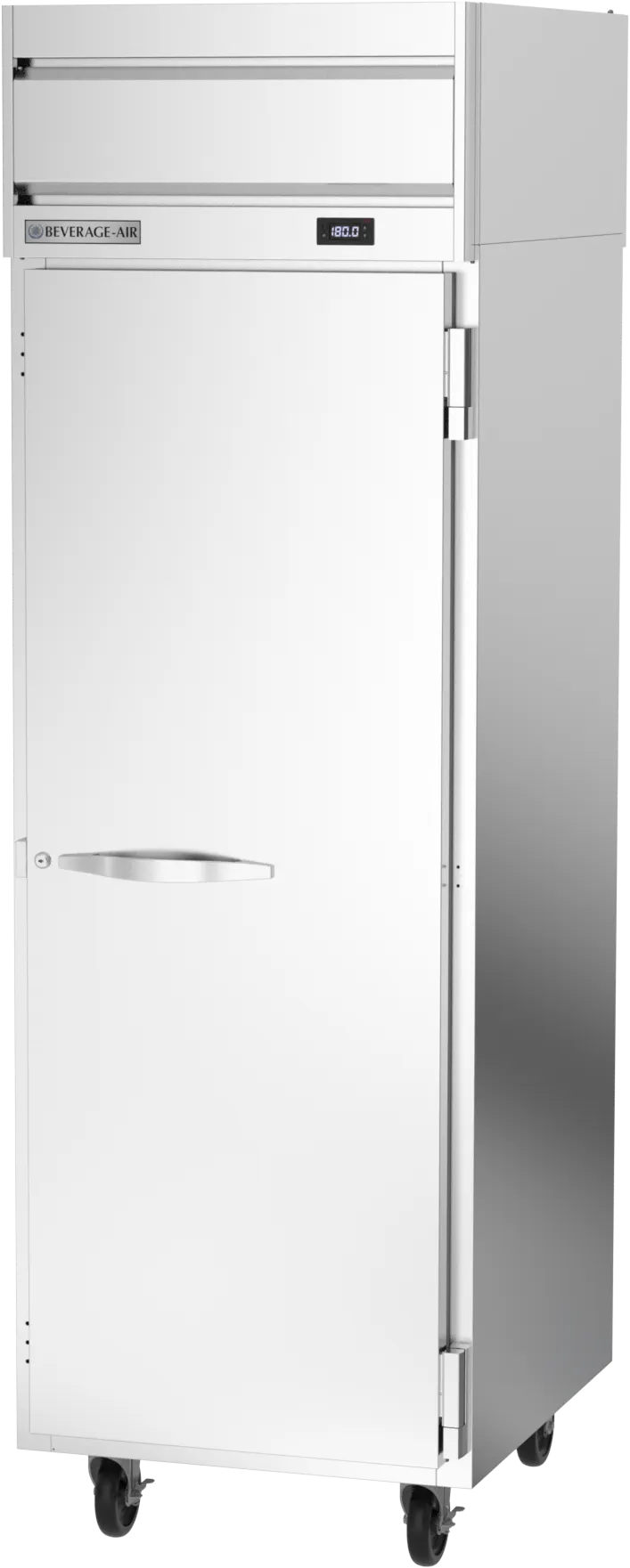 Beverage Air HH1-1S-PT 1-Section 2-Door Solid Door Heated Holding Cabinet, 21.17 cu ft, Stainless Steel Front & Sides