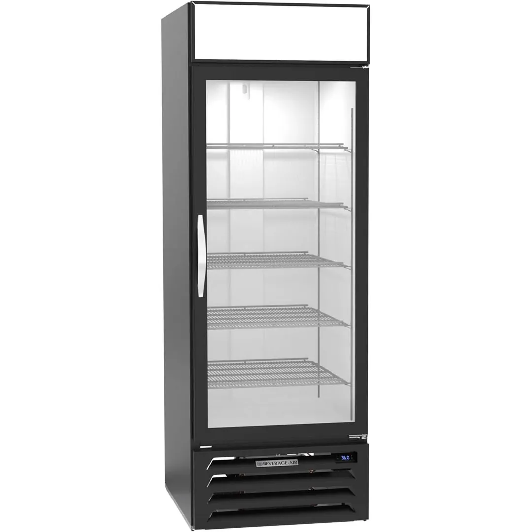 Beverage Air MMR23HC-1-B-WINE 27" Glass Door Wine Merchandiser, Single Temperature, 23.32 cu. ft.