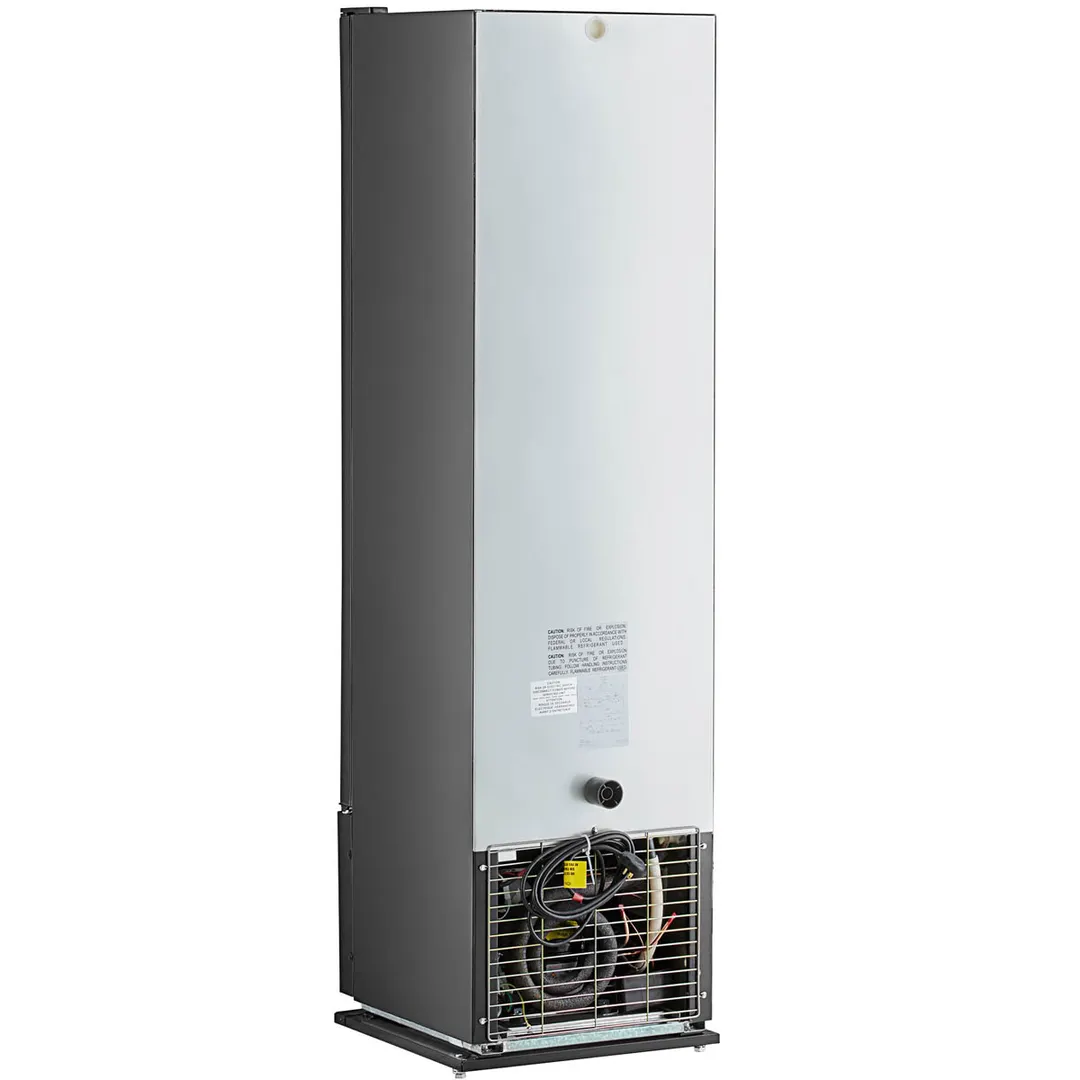 Beverage Air MT08-1H6B 18" One Glass Door Marketeer Merchandiser in Black, 7.69 cu. ft.