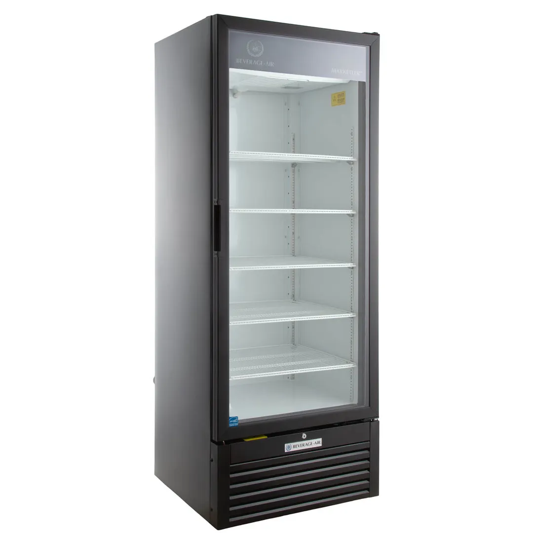 Beverage Air MT23-1B 29" 1-Section Marketeer Glass Door Merchandiser in Black, 19.2 cu. ft.
