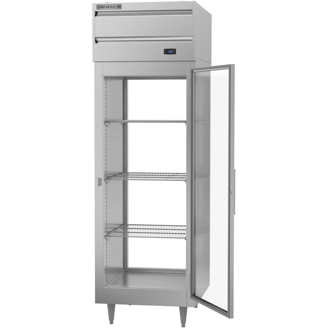 Beverage Air PFD1HC-1BG 27" One Section Pass-Thru Freezer w/ 2 Glass Full Doors, 23 cu. ft.
