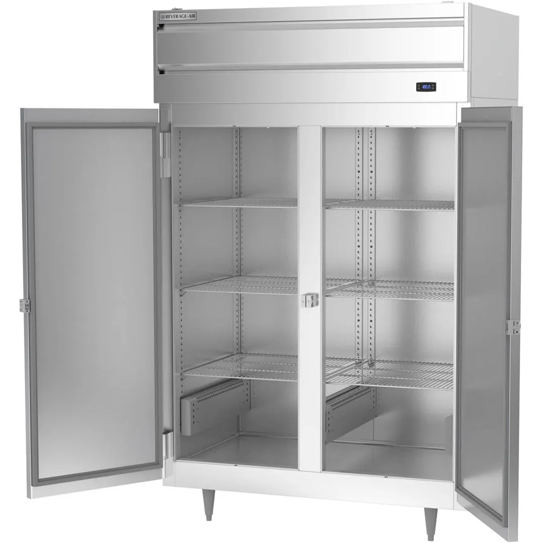 Beverage Air PH2-1S 2-Section Reach-In Heated Holding Cabinet, 43.3 cu ft, Stainless Steel Front, Solid Doors, 6 Shelves