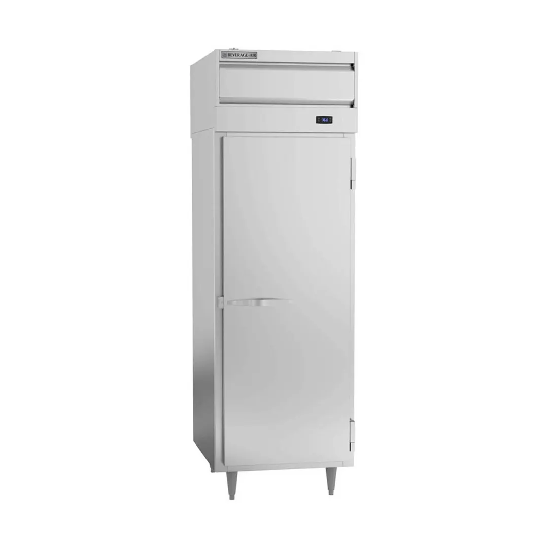 Beverage Air PRD1HC-1AS 27" 1-Section Pass-Thru Refrigerator w/ 2 Solid Full Doors, Top Mounted, 23 cu. ft.