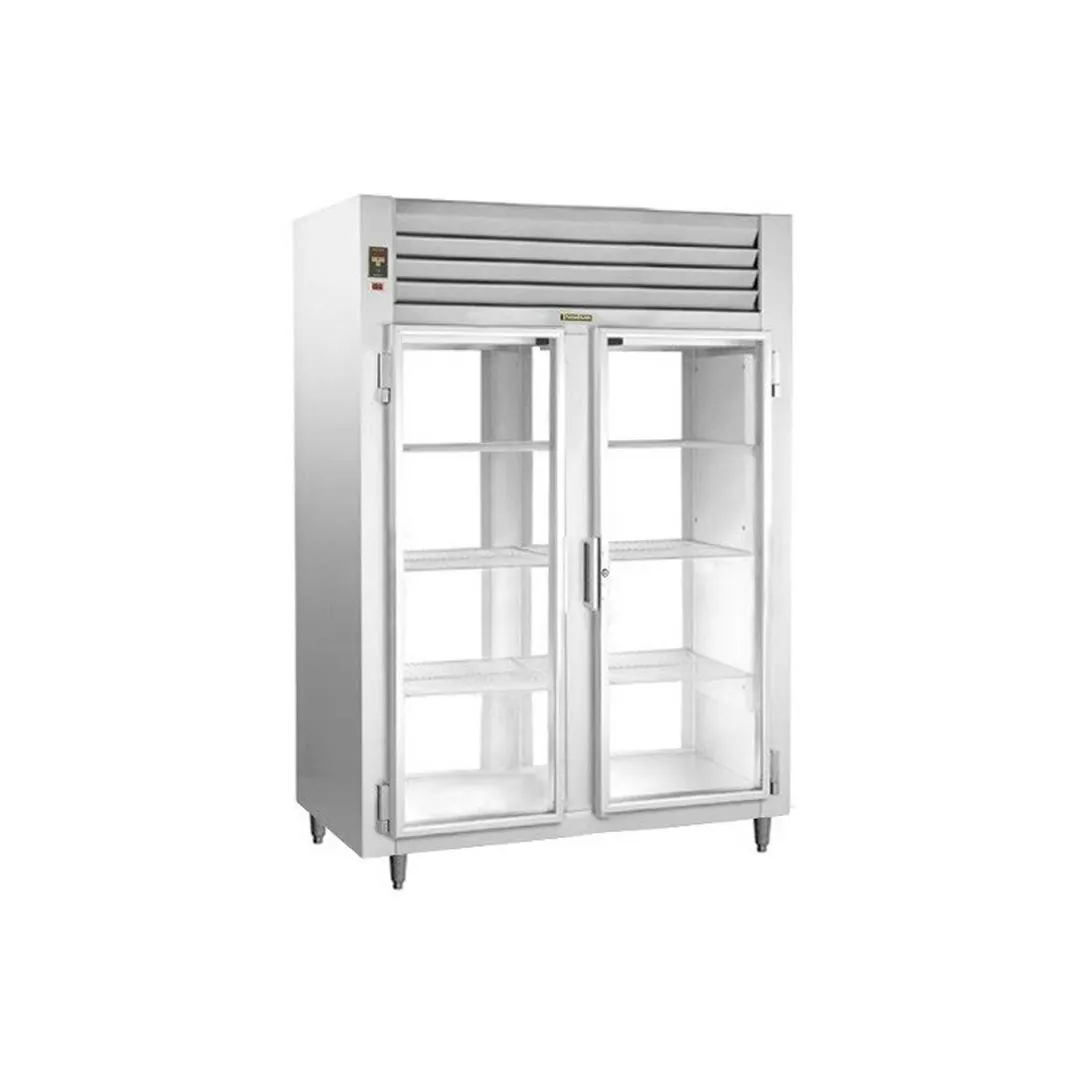 Beverage Air PRI2XTHC-1AS 68" Roll-In Refrigerator w/ 2 Solid Doors, Extra Tall, Aluminum Interior, 77 cu. ft.