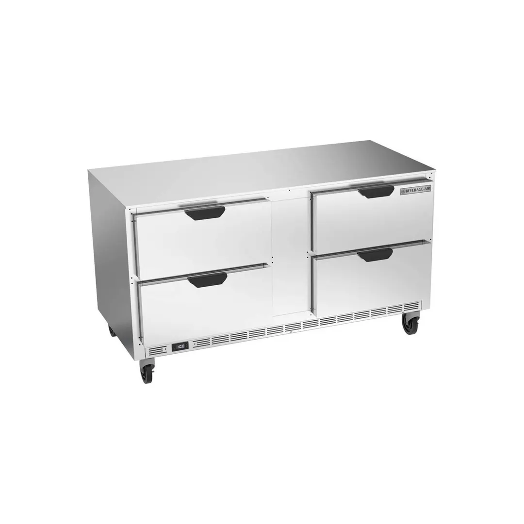 Beverage-Air UCFD60AHC-4 60" 2-Section Undercounter Freezer w/ 4 Drawers, 15.8 cu. ft.