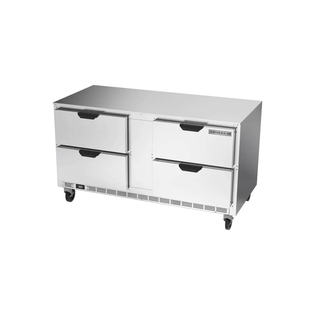 Beverage-Air UCFD60AHC-4 60" 2-Section Undercounter Freezer w/ 4 Drawers, 15.8 cu. ft.